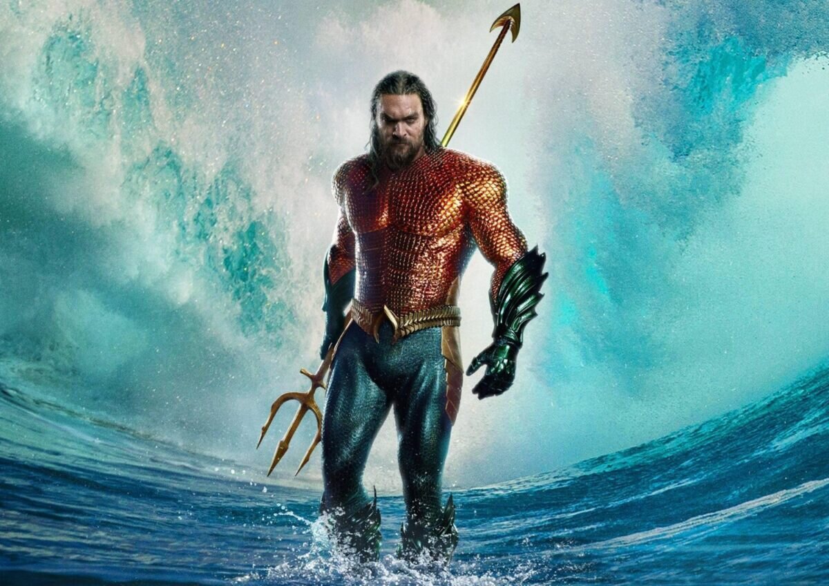 Jason Momoa jako Aquaman ve snímku Aquaman a ztracené království.