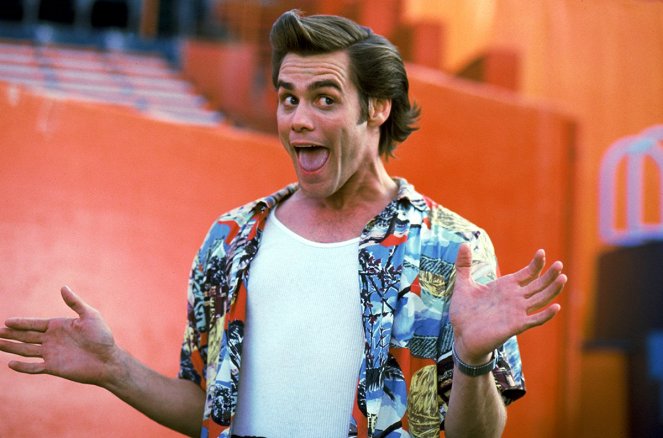 Jim Carrey jako Ace Ventura.