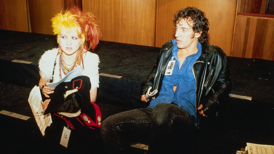 Cyndi Lauper a Bruce Springsteen. 