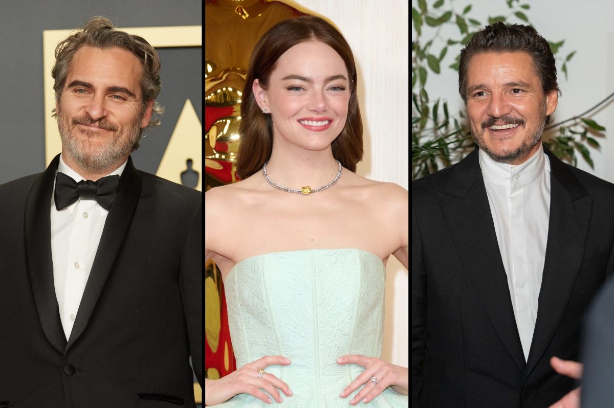 Joaquin Phoenix, Emma Stone a Pedro Pascal