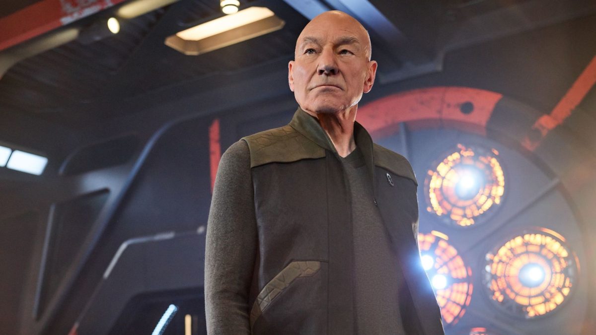 Patrick Stewart jako Jean-Luc Picard v seriálu Star Trek: Picard.