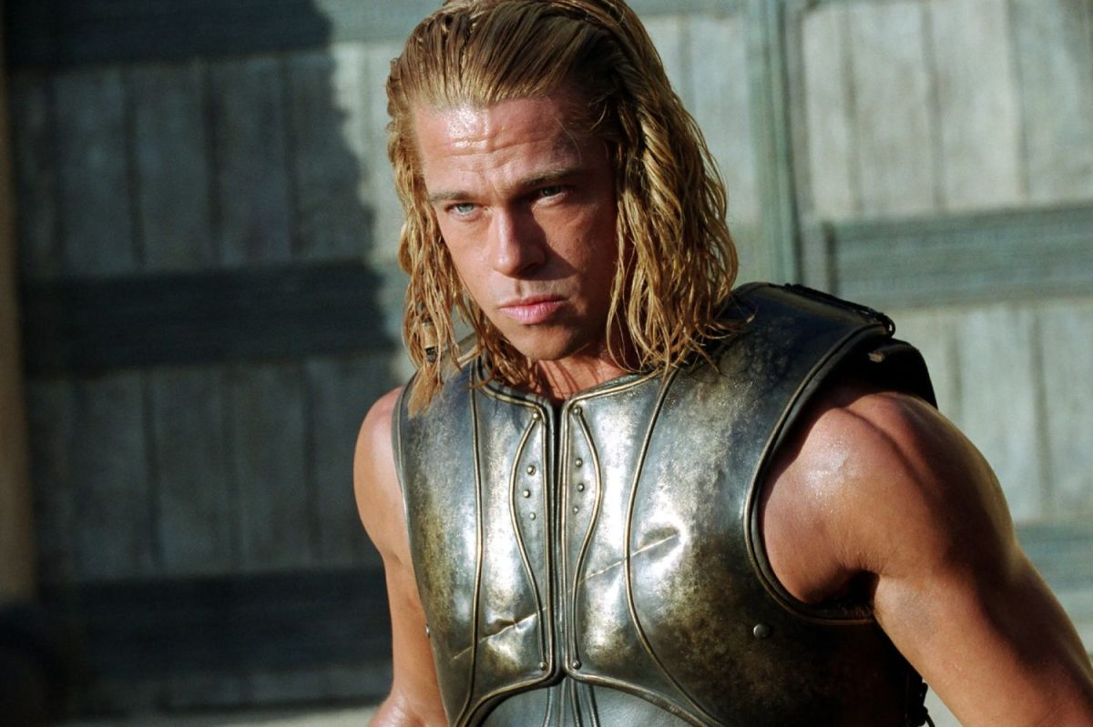 Brad Pitt ve filmu Troja.